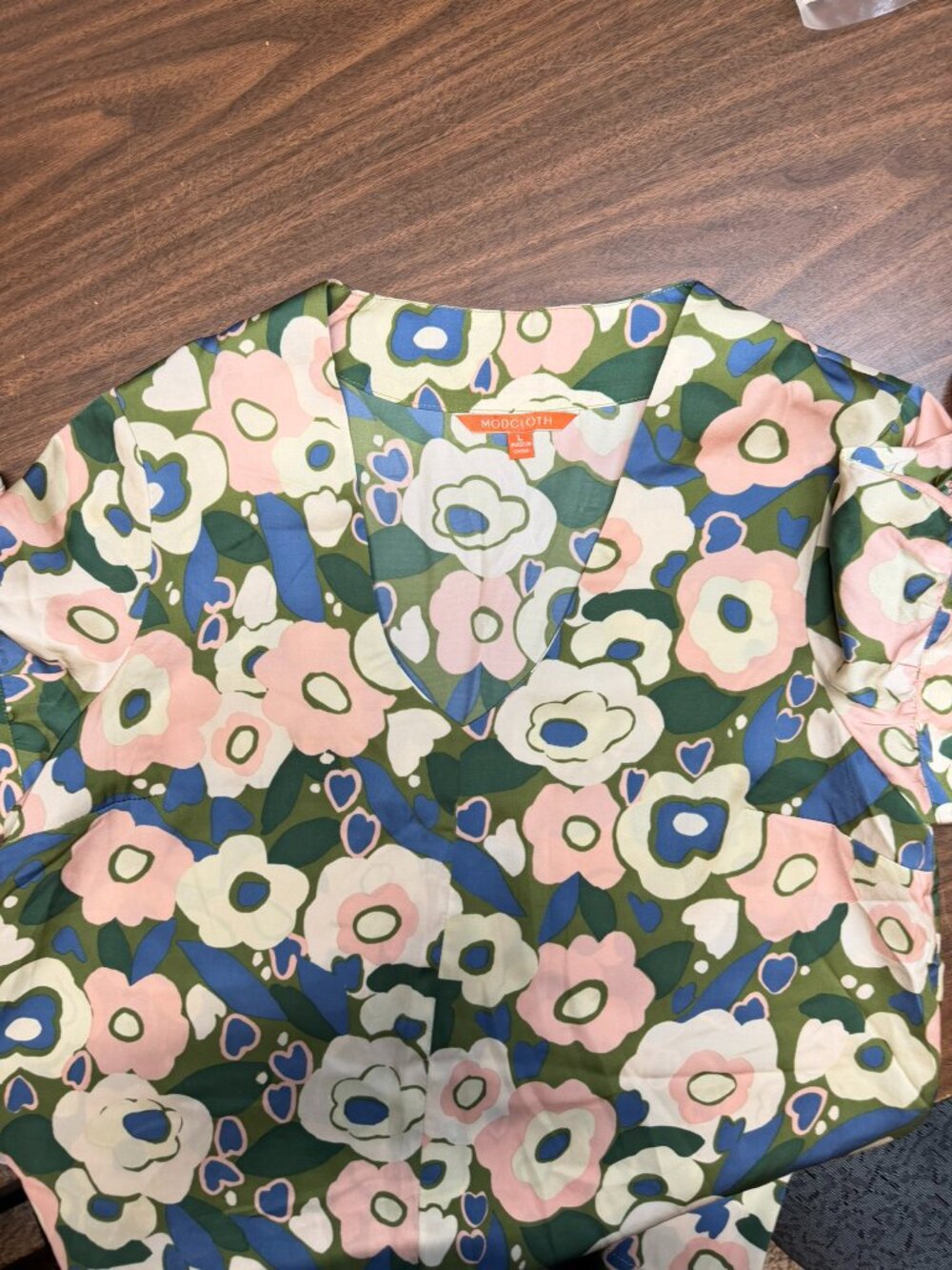 ModCloth Floral Top - Large - Picture 2 of 4